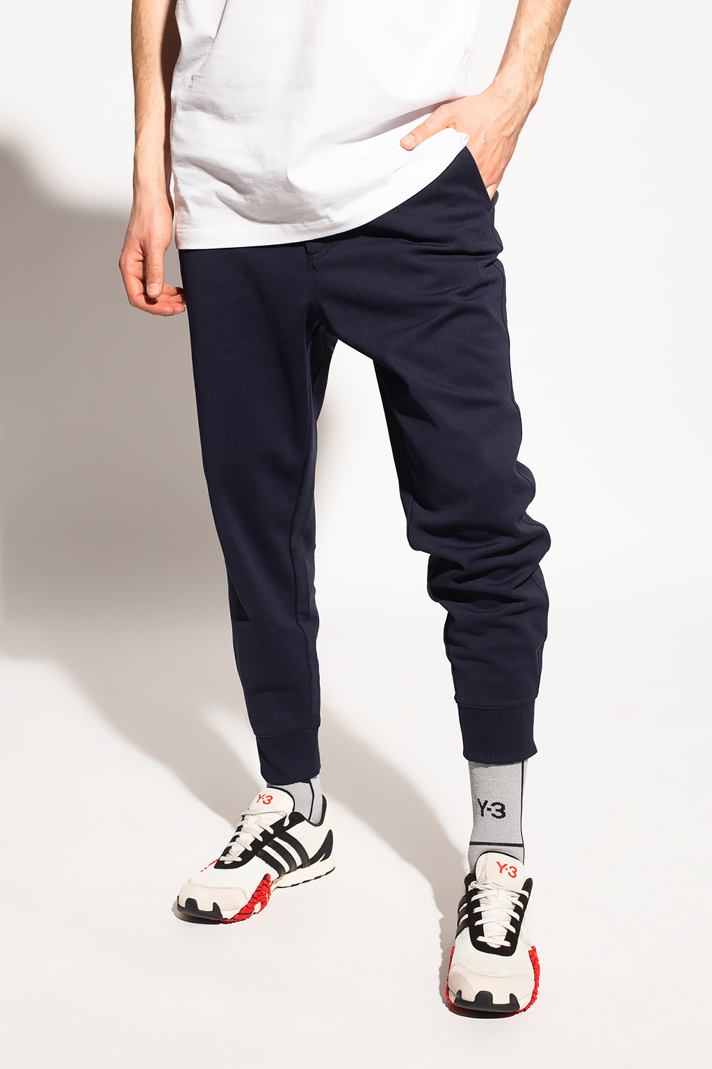 TEEN plain swim shorts Track pants with logo